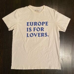 Weekday Store-made Limited “Europe is for Lovers” Tee